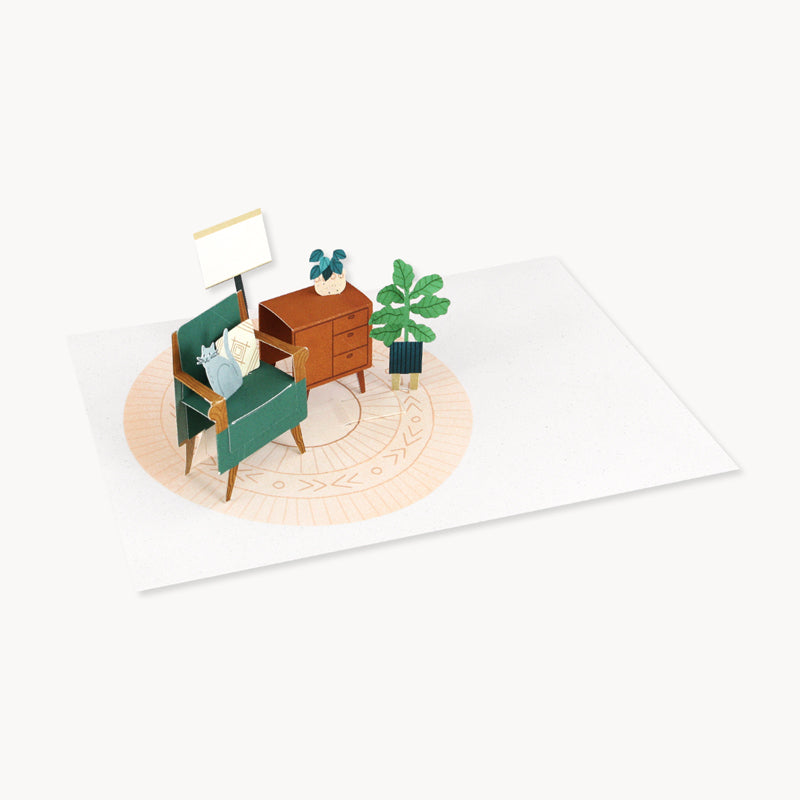 Carte de souhait - La maison du chat