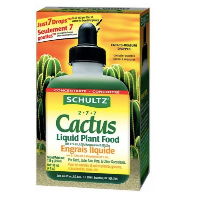 Engrais liquide pour cactus et plantes grasses par Schlutz - 118 ml