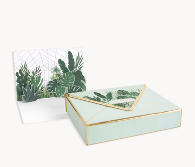 Boîte de cartes de souhaits 3D - serre