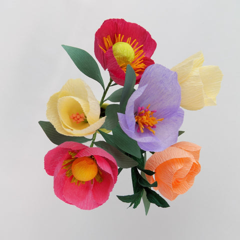 Atelier créatif - Fabrication d'un bouquet de fleurs en papier