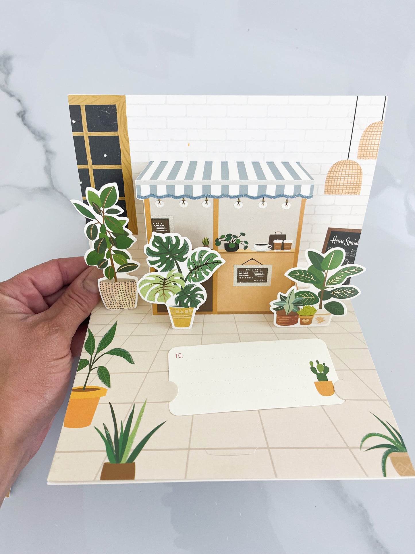 Carte de souhaits - La boutique de plantes