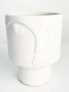 Cache-pot visage 3"