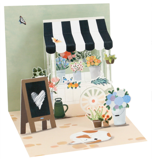 Greeting card - Flower shop (customizable)