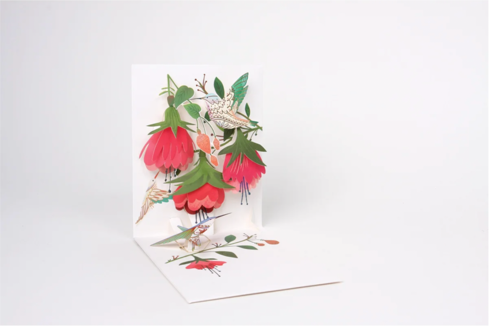 Greeting card - Humming-birds