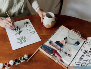 Ensemble de peinture à numéro - Plantes en pot