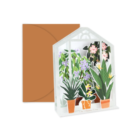Greeting card - Tropical greenhouse