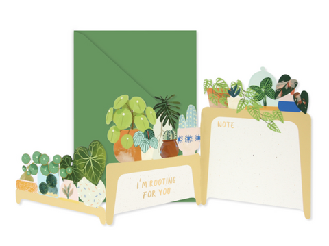 Greeting card - Plant shelves